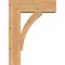 Ekena Millwork Thorton Block Smooth Bracket w/ Offset Brace, Western Red Cedar, 7 1/2"W x 22"D x 30"H BKT0806X22X30THR05SWR - alternate 2